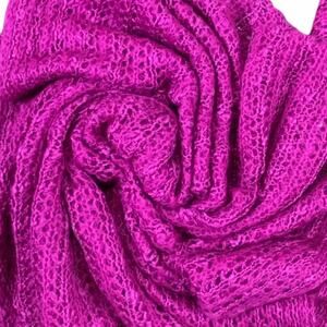 Collection Eighteen Fuchsia Open Knit Infinity Scarf L27" X W26"